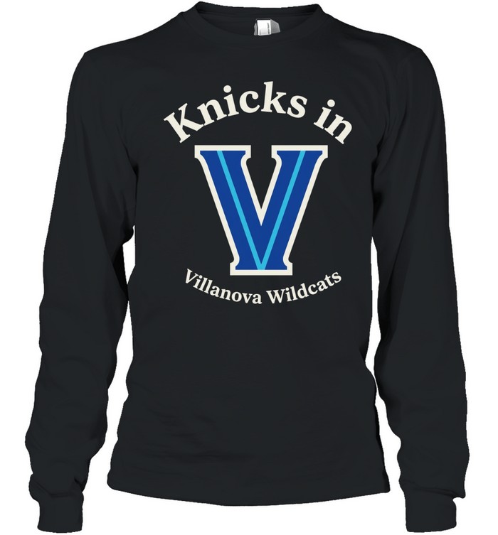 Knicks in V Villanova Long Sleeve Tee