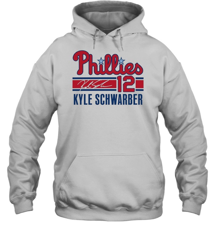 Kyle Schwarber Philadelphia Phillies 12 Signature Phillies Hoodie