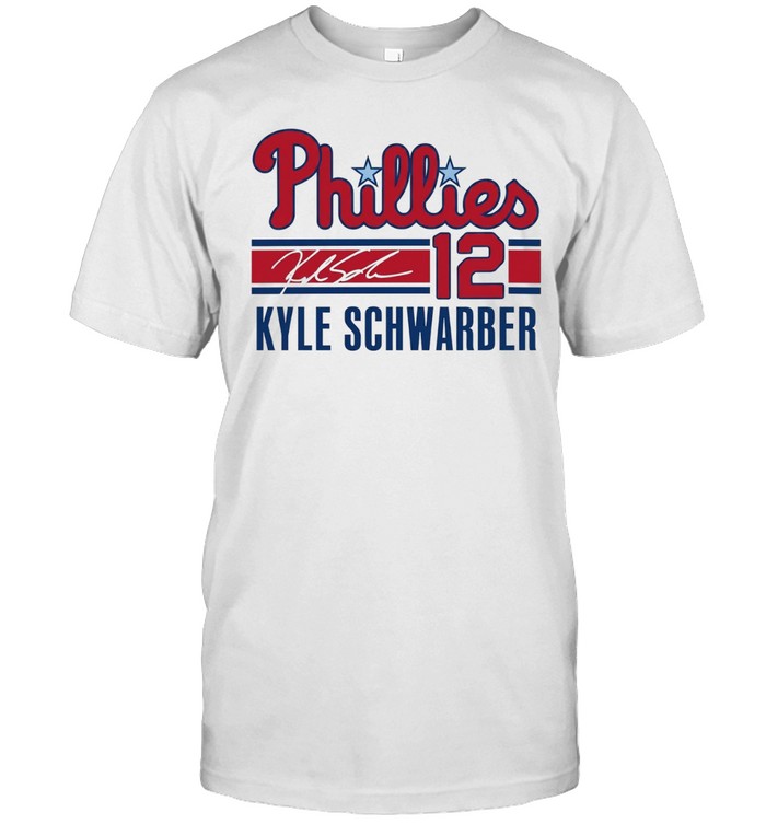 Kyle Schwarber Philadelphia Phillies 12 Signature Phillies Unisex T-Shirt