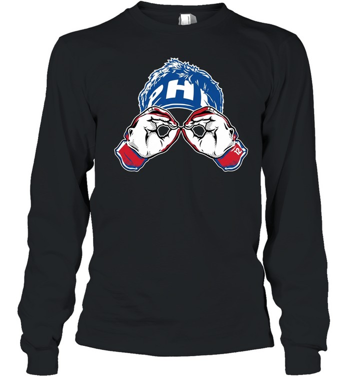 Kyle Schwarber Philadelphia Phillies Philly Goggles Long Sleeve Tee