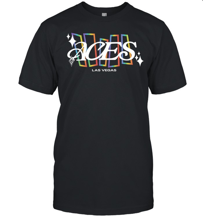 Las Vegas Aces rainbow shapes Unisex T-Shirt