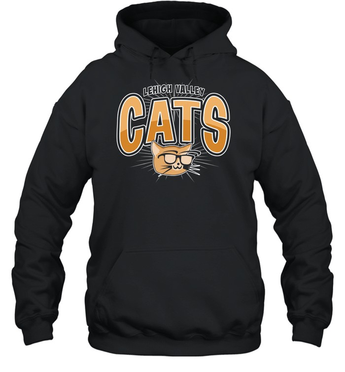 Lehigh Valley Cats nerdy cat with glasses Hoodie
