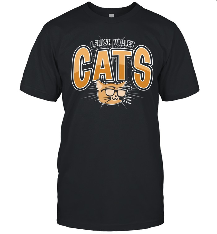 Lehigh Valley Cats nerdy cat with glasses Unisex T-Shirt