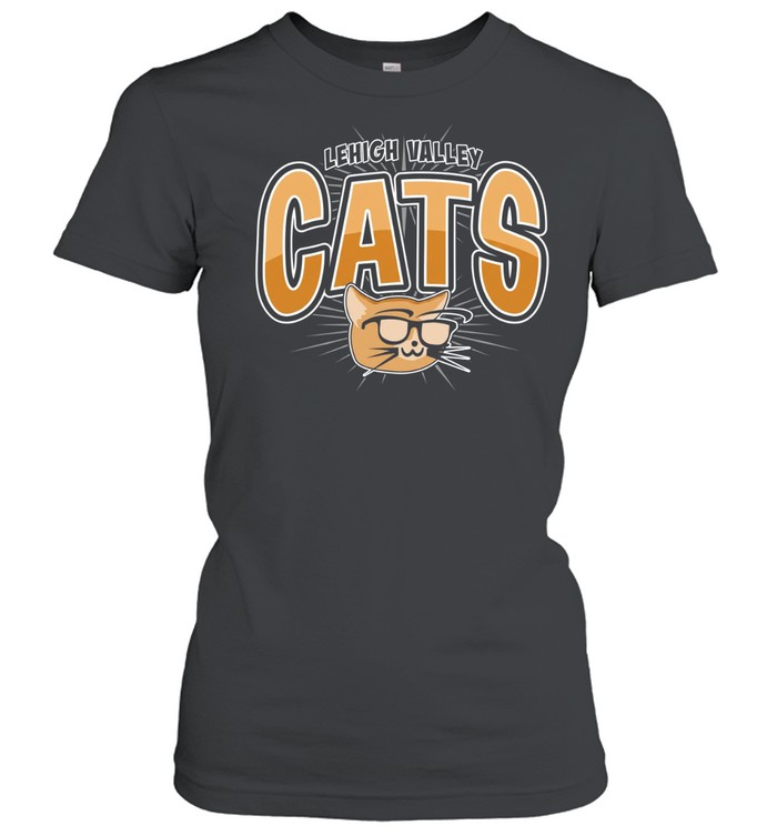 Lehigh Valley Cats nerdy cat with glasses Women T-Shirt