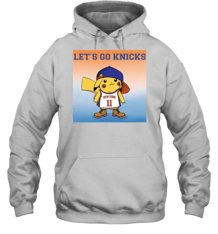 Lets Go Knicks Pikachu Cartoon New York Knicks Finals 2026 Hoodie