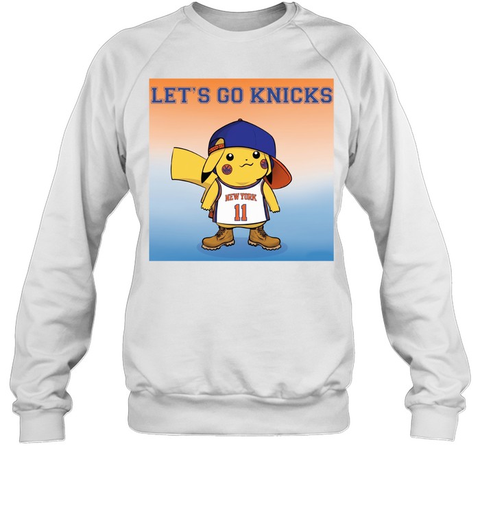Lets Go Knicks Pikachu Cartoon New York Knicks Finals 2026 Sweatshirt