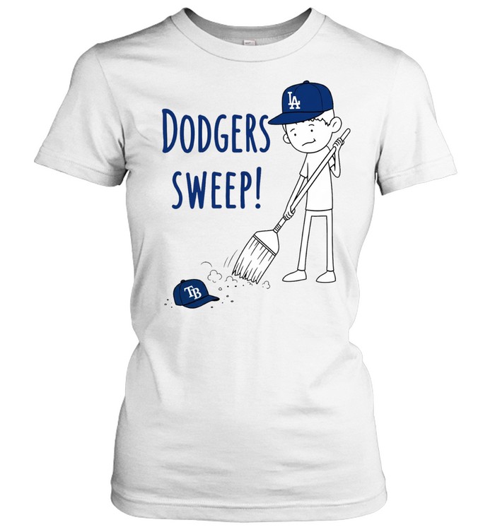 Los Angeles Dodgers Sweep the Tampa Bay Rays Women T-Shirt