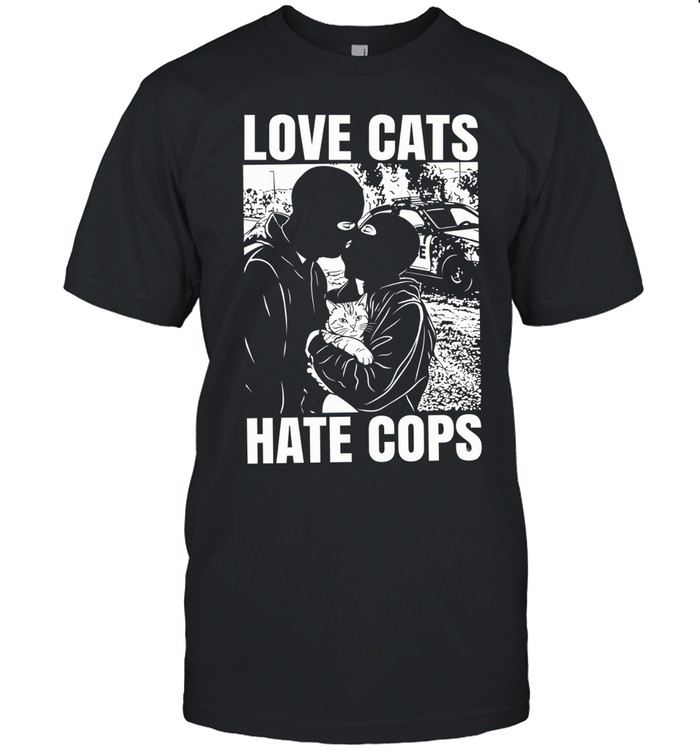 Love cats hate Cops Unisex T-Shirt