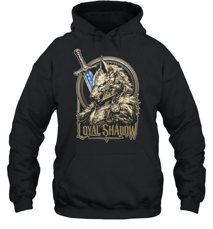Loyal shadow wolf sword shield fantasy crest Hoodie