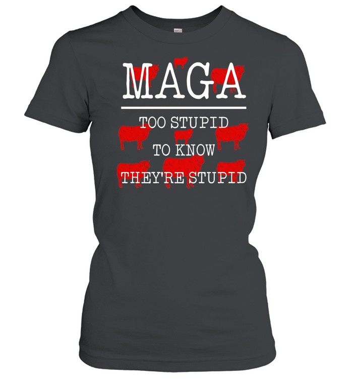 MAGA too stupid to know they’re stupid Women T-Shirt