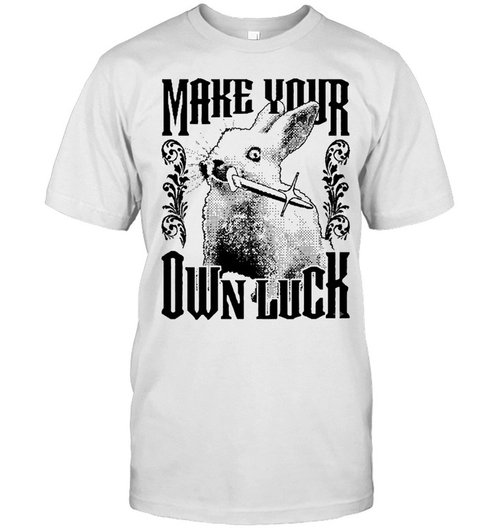 Make Your Own Luck Dagger White Rabbit Vintage Gothic Style Unisex T-Shirt
