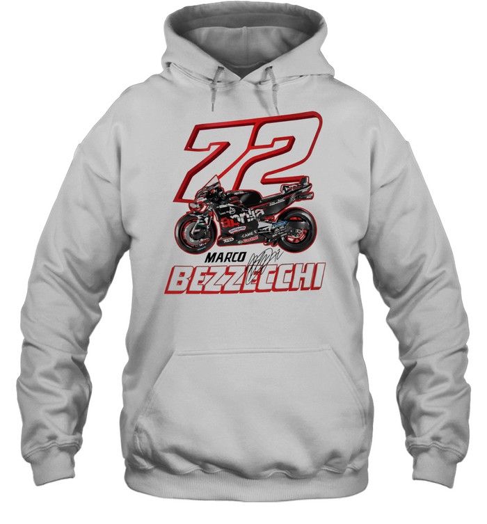 Marco Bezzecchi 72 Aprilia MotoGP Racing signature Hoodie