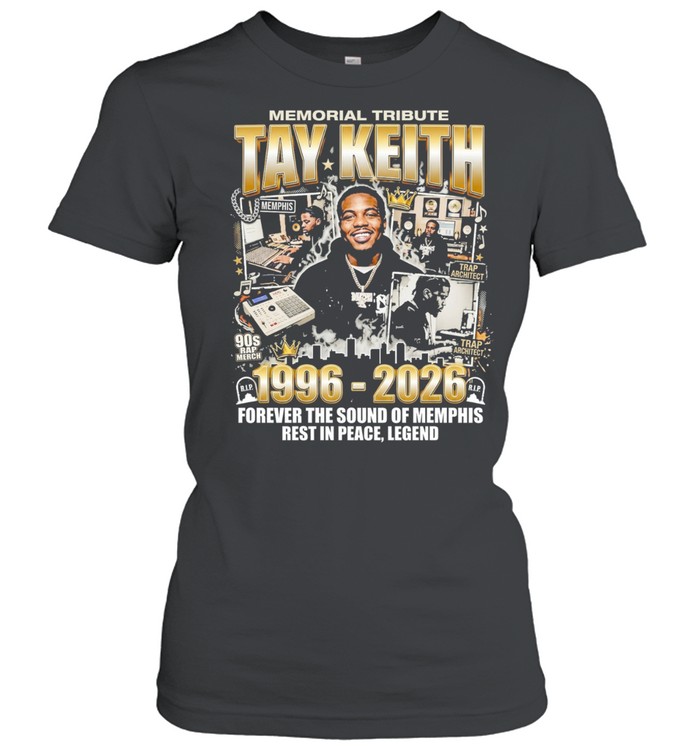 Memorial Tribute Tay Keith 1996 2026 Memphis Legend Women T-Shirt