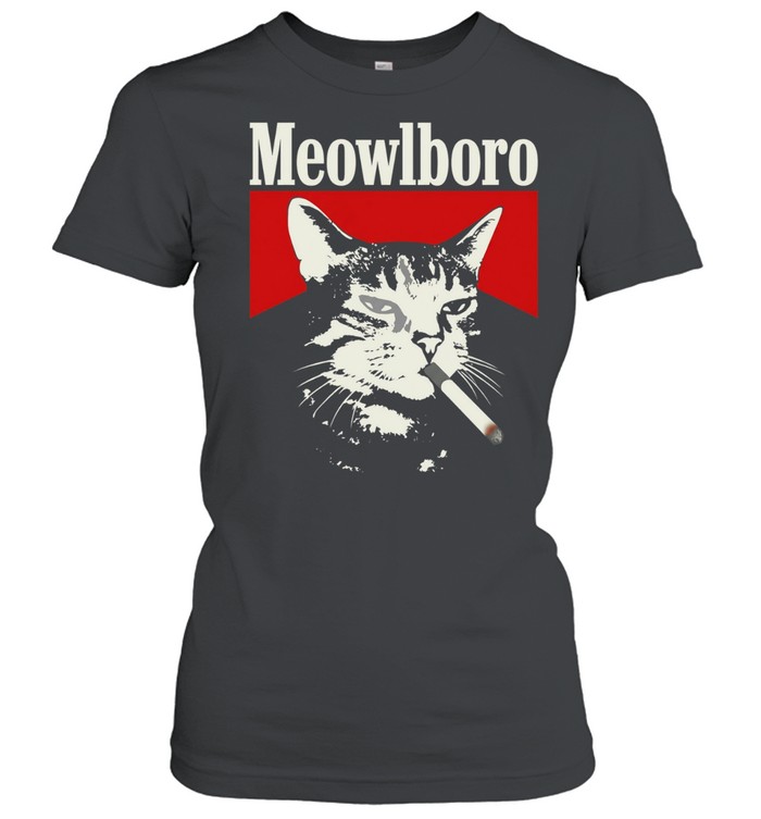 Meowlboro smoking meow cat Women T-Shirt