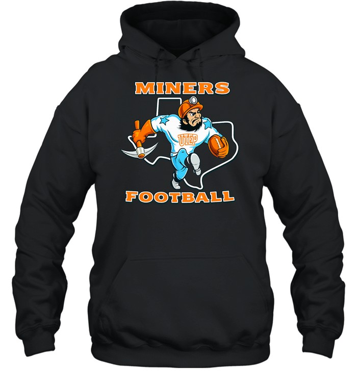 Miners Football Mascot Vintage Sports Hoodie