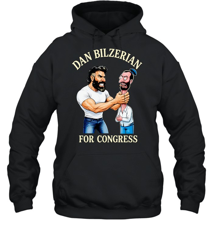 Muscular influencer for Congress parody puppet caricature political humor Hoodie