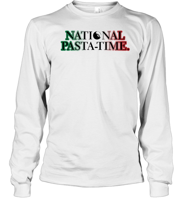 Nation pasta time simple Italy flag Long Sleeve Tee