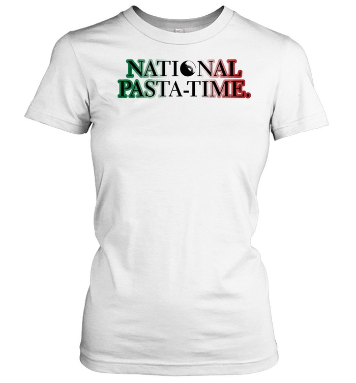 Nation pasta time simple Italy flag Women T-Shirt