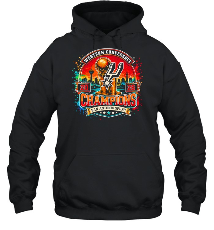 New 2026 Spurs Western Conference Retro Spurs Hoodie
