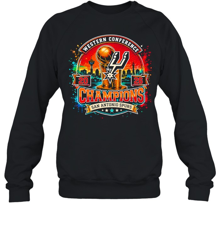 New 2026 Spurs Western Conference Retro Spurs Sweatshirt