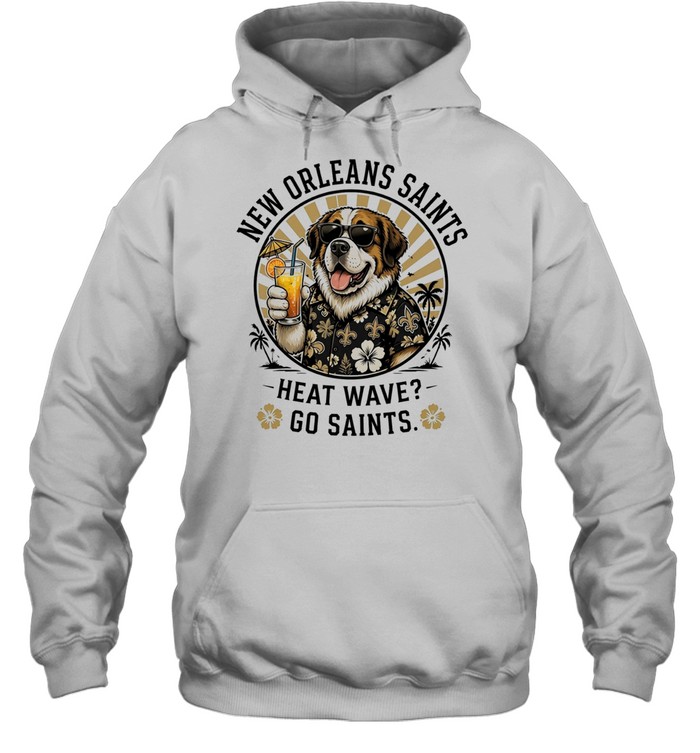 New Orleans Saints heat wave beach vibes mascot Hoodie