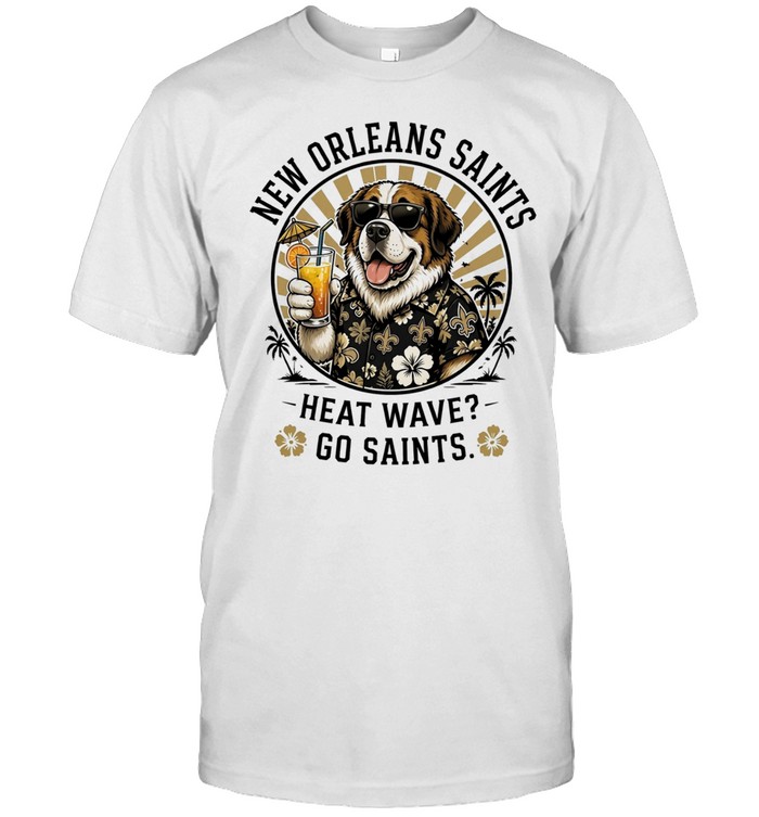 New Orleans Saints heat wave beach vibes mascot Unisex T-Shirt