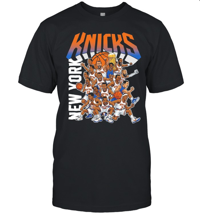 New York Knicks Funny Cartoon Players 2026 Basketball Unisex T-Shirt