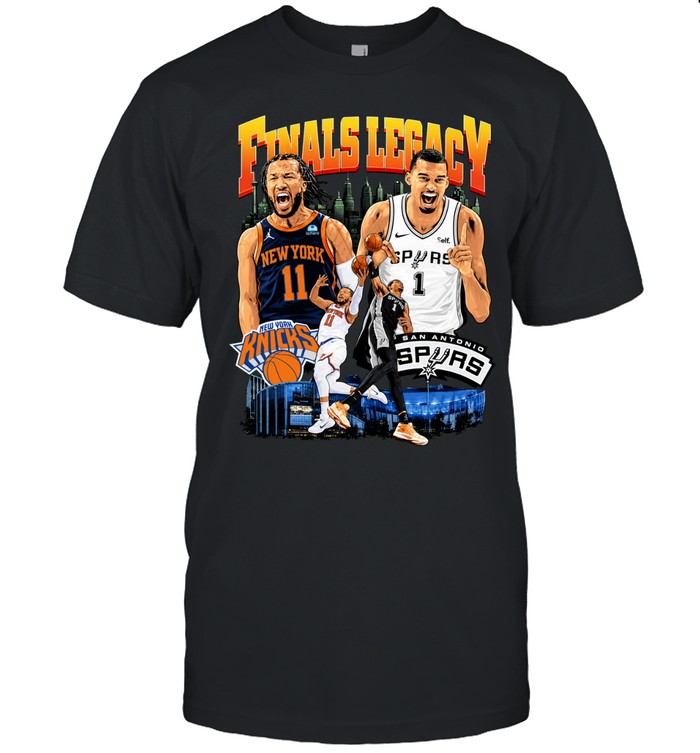 New York Knicks Jalen Brunson San Antonio Spurs Victor Wembanyama Finals Legacy Vintage Finals 2026 Unisex T-Shirt