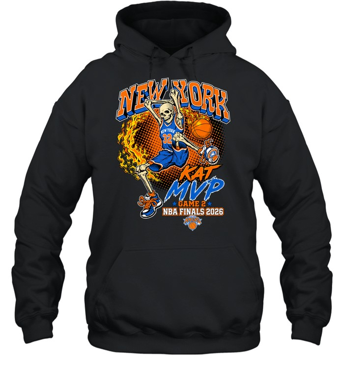 New York Knicks Karl Anthony Towns KAT MVP Game 2 Skeleton Dunk Finals 2026 Hoodie