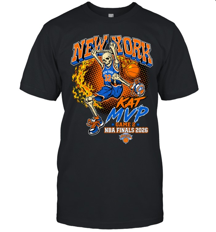 New York Knicks Karl Anthony Towns KAT MVP Game 2 Skeleton Dunk Finals 2026 Unisex T-Shirt