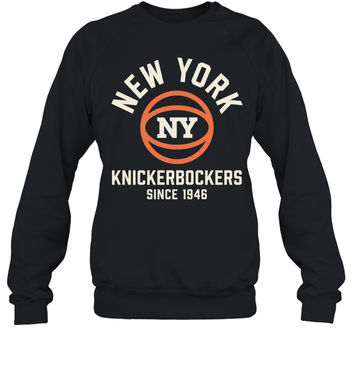 New York Knicks knickerbockers since 1946 wordmark badge Sweatshirt