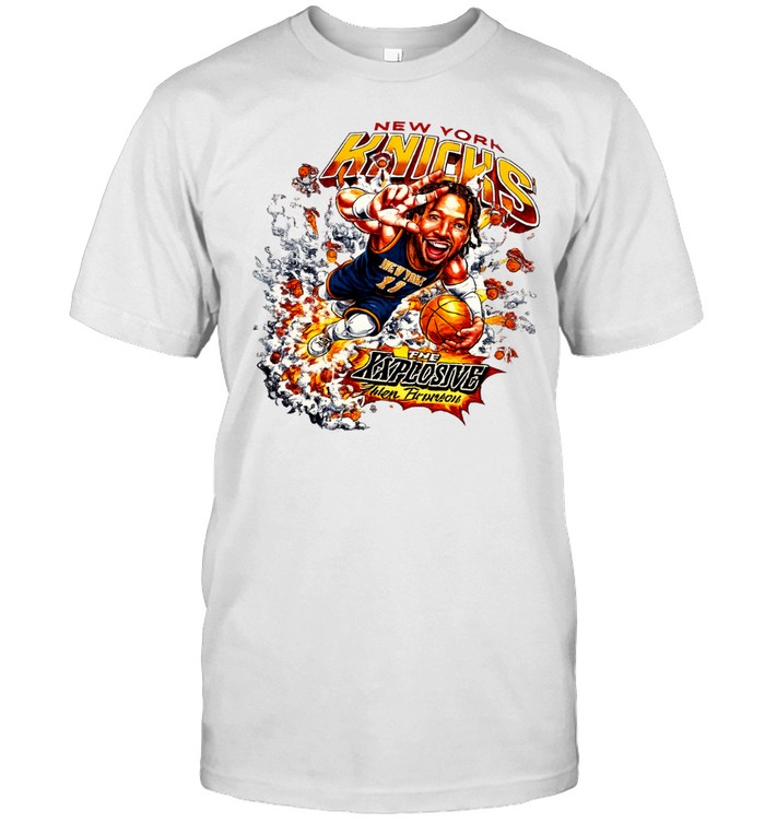 New York Knicks The Explosive Jalen Brunson Caricature Graphic Finals 2026 Unisex T-Shirt
