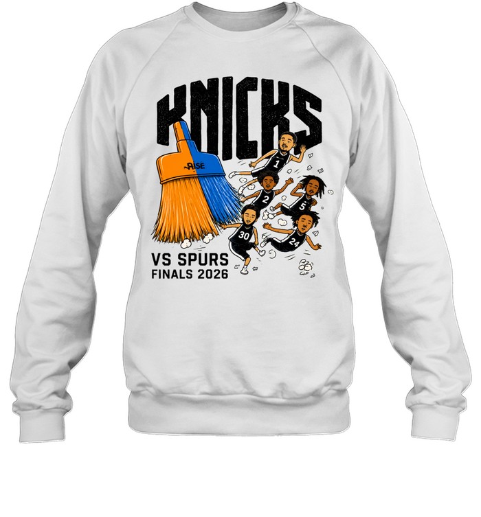 New York Knicks vs Spurs Finals 2026 Broom Sweep Sweatshirt