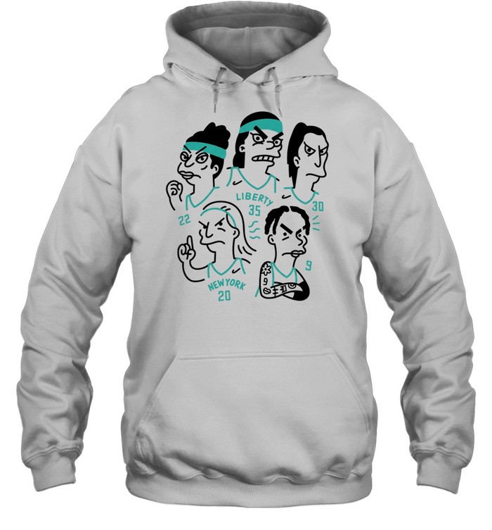 New York liberty cartoon players Hoodie