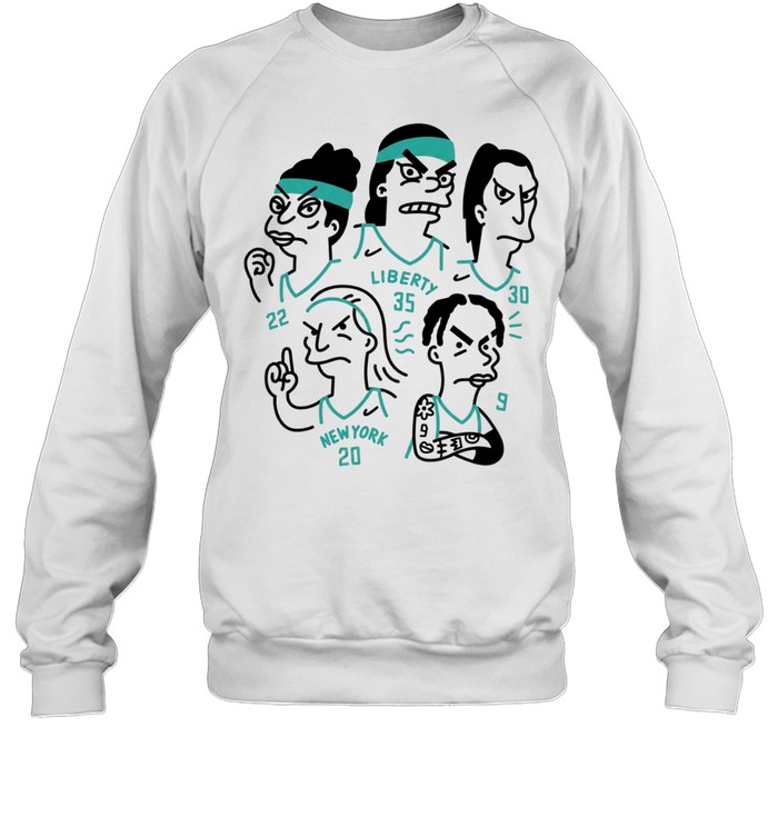 New York liberty cartoon players Sweatshirt