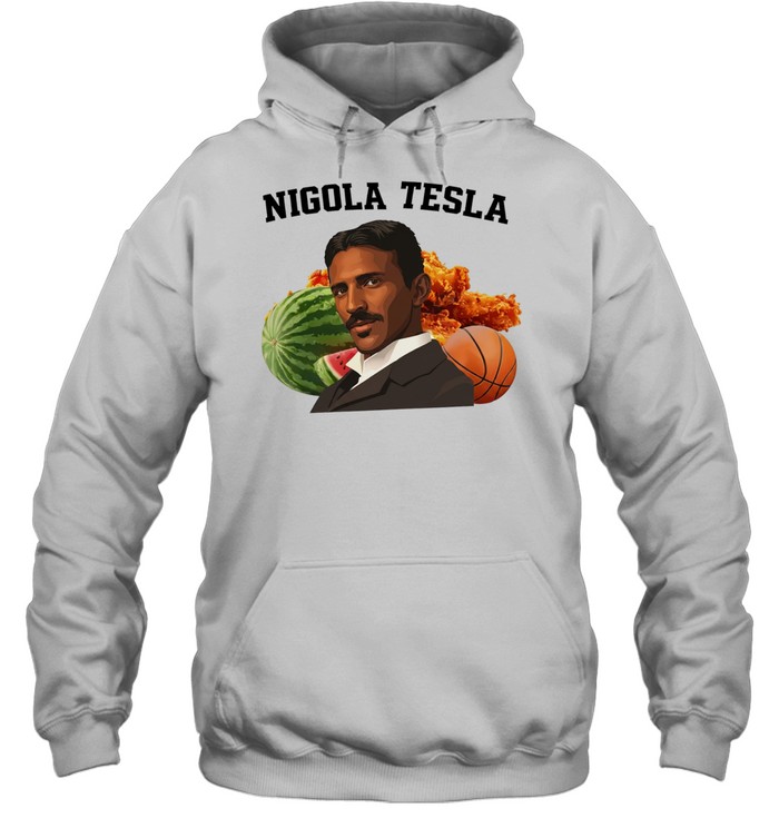 Nigola Tesla Watermelon Fried Chicken Basketball Hoodie