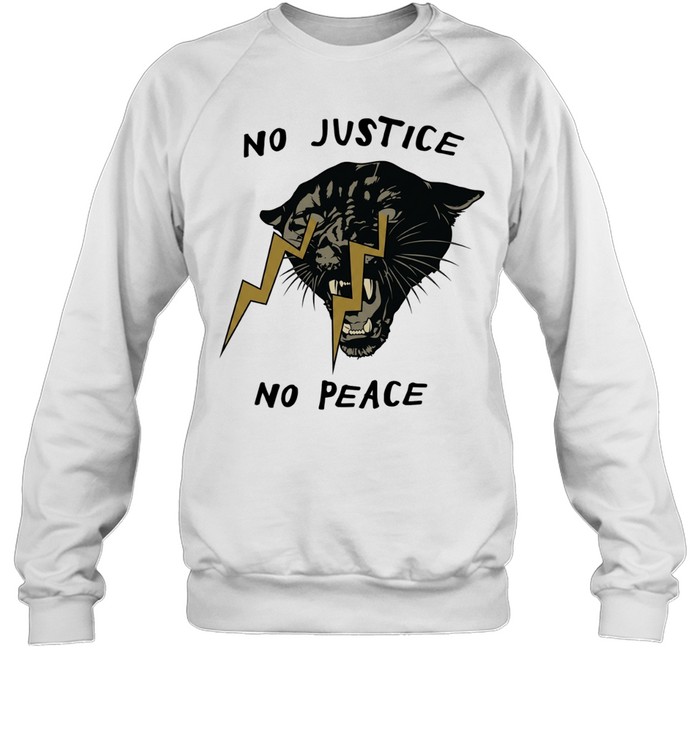 No Justice No Peace Panther Lightning Bolt Sweatshirt