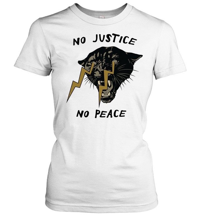 No Justice No Peace Panther Lightning Bolt Women T-Shirt