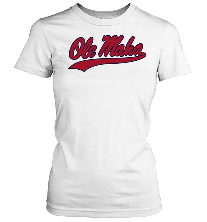 Ole Miss Rebels Ole Maha script Women T-Shirt