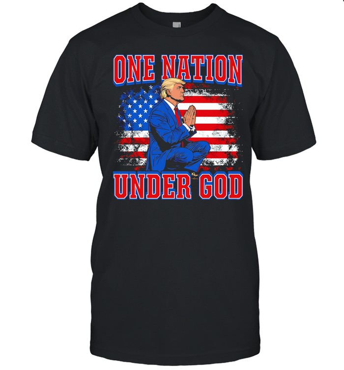 One Nation Under God Trump Illustration Unisex T-Shirt