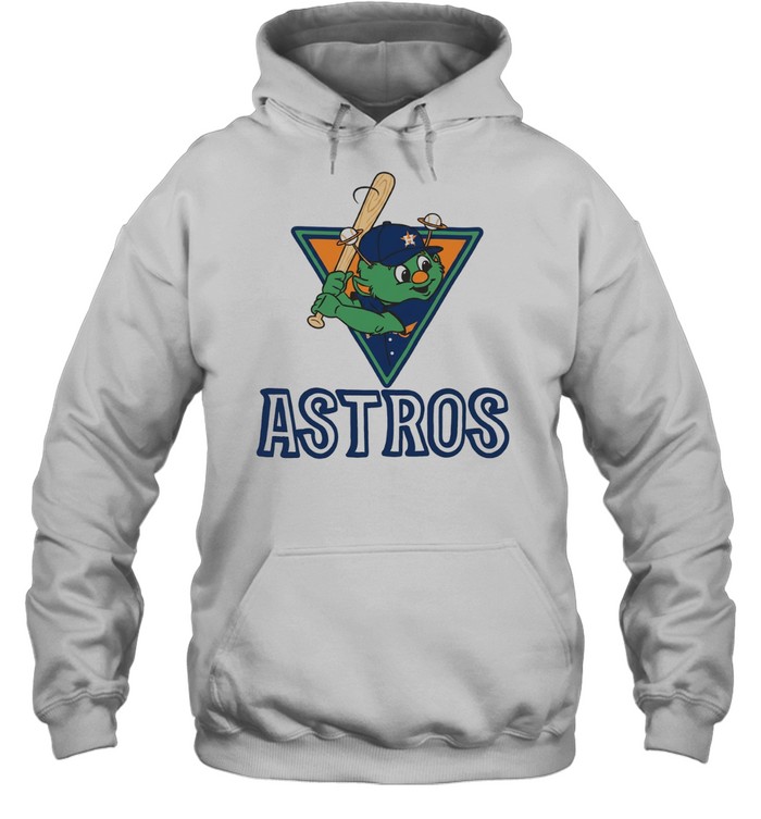 Orbit the Houston Astros Mascot with Saturn Rings and Baseball Hoodie