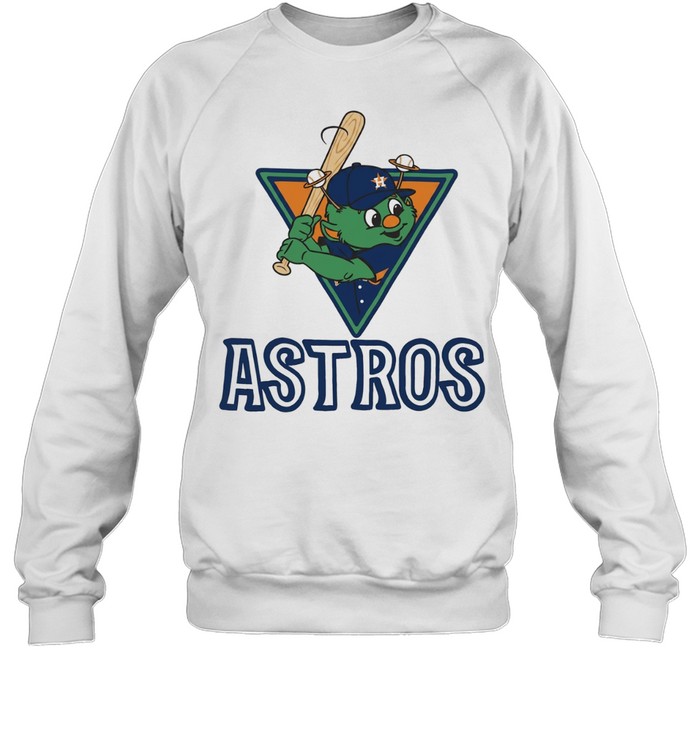 Orbit the Houston Astros Mascot with Saturn Rings and Baseball Sweatshirt
