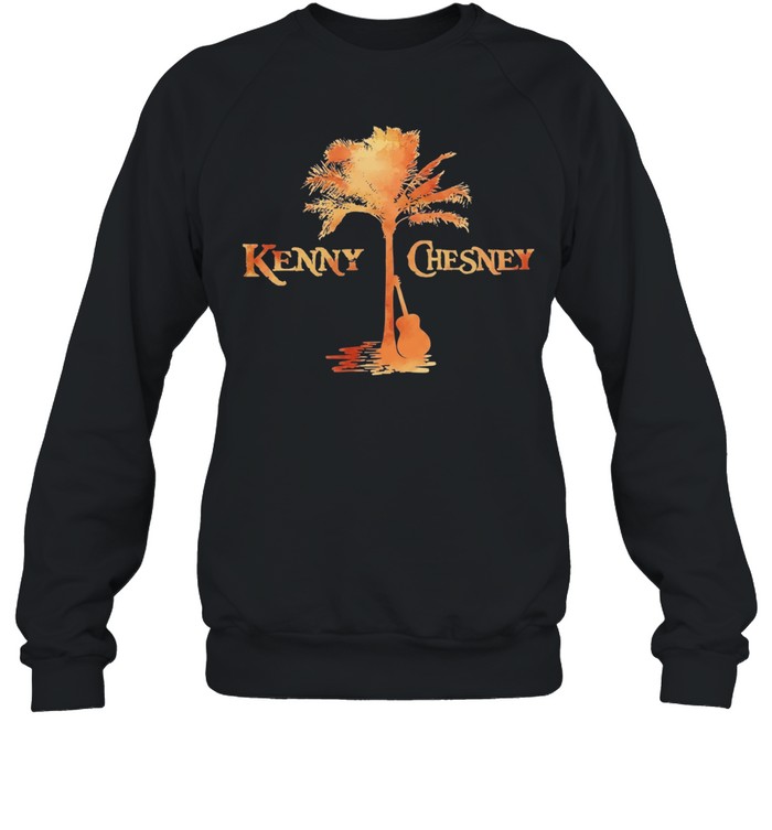palm tree guitar silhouette vintage Sweatshirt
