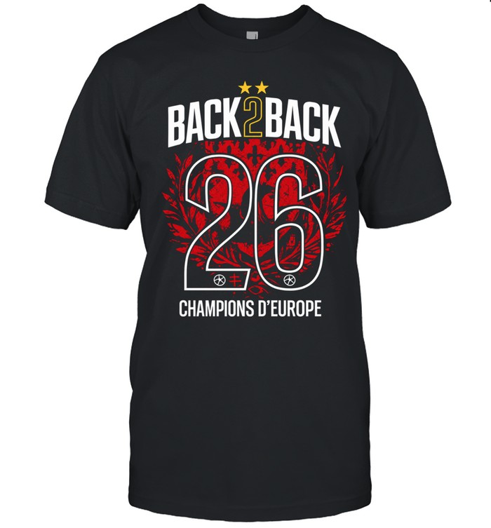 Paris Saint-Germain European 2026 Back 2 Back Unisex T-Shirt