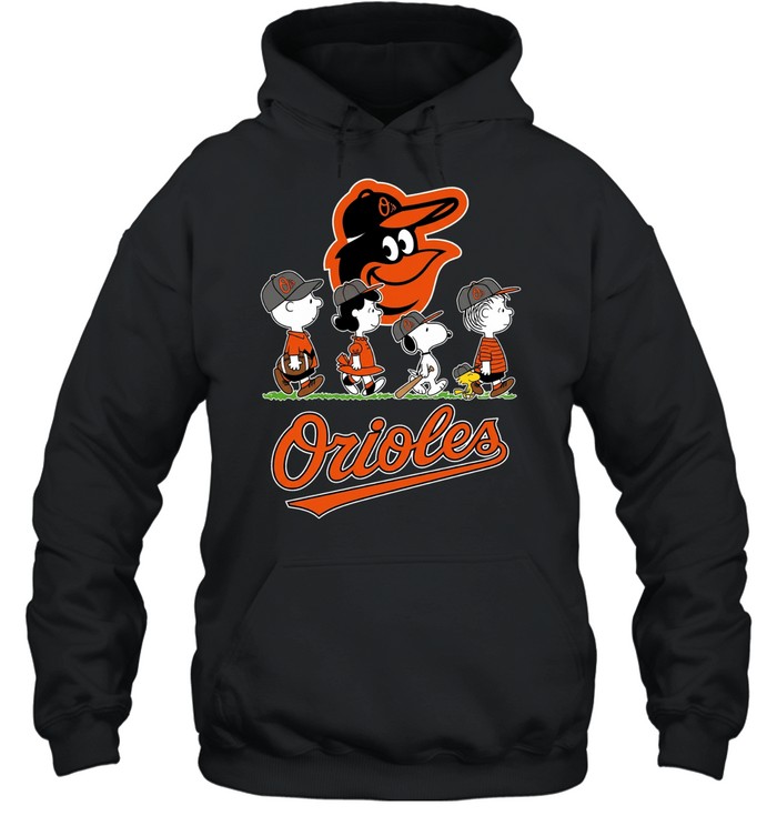 Peanuts characters Baltimore Orioles Snoopy abbey road Hoodie