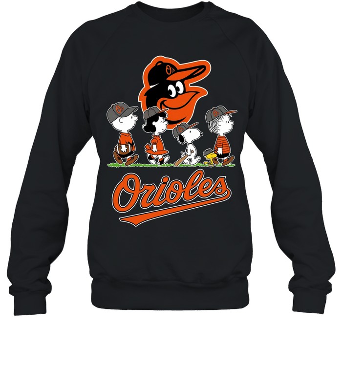 Peanuts characters Baltimore Orioles Snoopy abbey road Sweatshirt