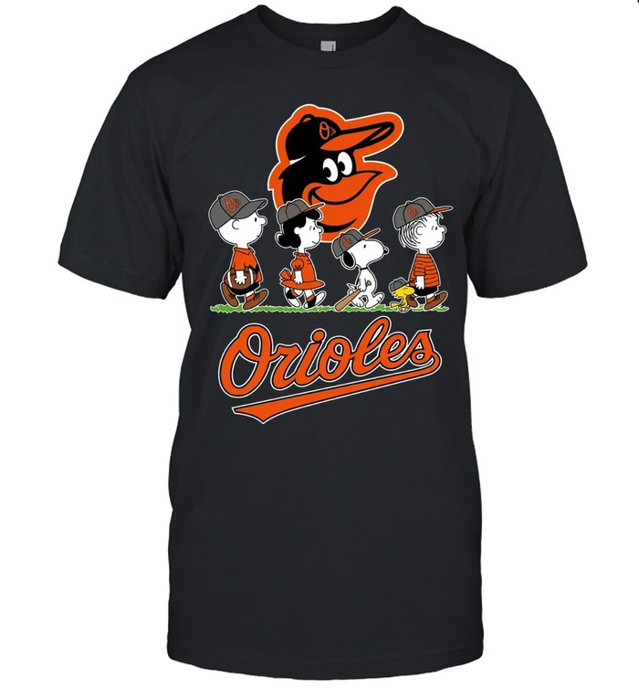 Peanuts characters Baltimore Orioles Snoopy abbey road Unisex T-Shirt