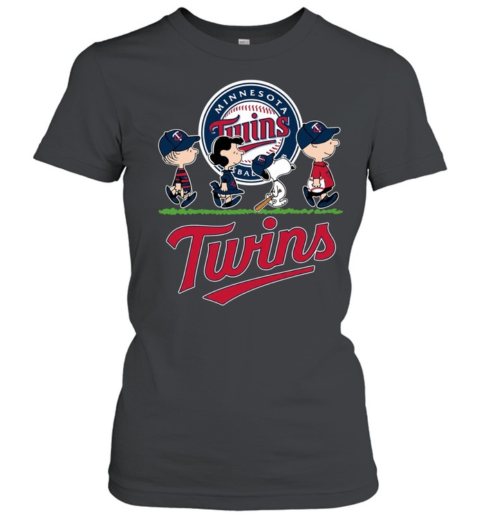 Peanuts characters minnesota twins baseball Women T-Shirt