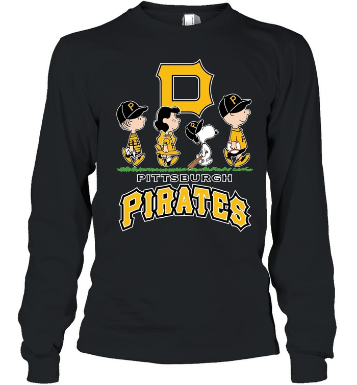 Peanuts characters Pittsburgh Pirates Snoopy abbey road Long Sleeve Tee