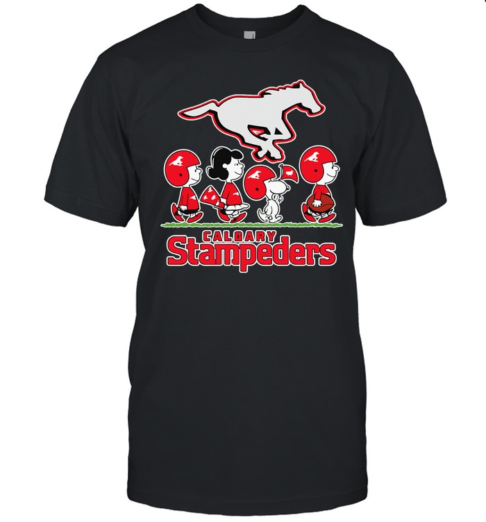 Peanuts X Calgary Stampeders Football Walk Unisex T-Shirt